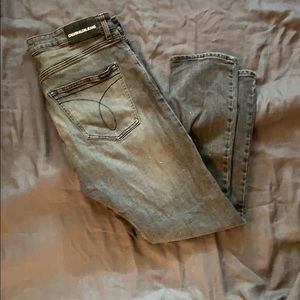 Calvin Klein Jeans Athletic Taper Fit Grey Jeans